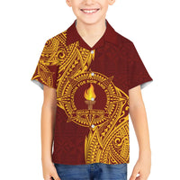 Personalised Tonga Beulah College Hawaiian Shirt Since 1938 Special Kupesi Pattern LT9 - Polynesian Pride