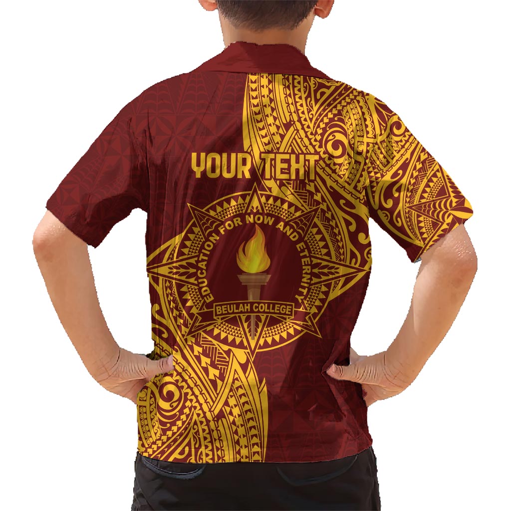 Personalised Tonga Beulah College Hawaiian Shirt Since 1938 Special Kupesi Pattern LT9 - Polynesian Pride