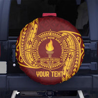 Personalised Tonga Beulah College Spare Tire Cover Since 1938 Special Kupesi Pattern LT9 - Polynesian Pride