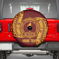 Personalised Tonga Beulah College Spare Tire Cover Since 1938 Special Kupesi Pattern LT9 - Polynesian Pride