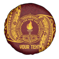 Personalised Tonga Beulah College Spare Tire Cover Since 1938 Special Kupesi Pattern LT9 - Polynesian Pride