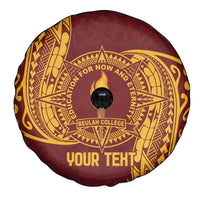 Personalised Tonga Beulah College Spare Tire Cover Since 1938 Special Kupesi Pattern LT9 - Polynesian Pride