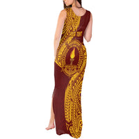 Personalised Tonga Beulah College Tank Maxi Dress Since 1938 Special Kupesi Pattern
