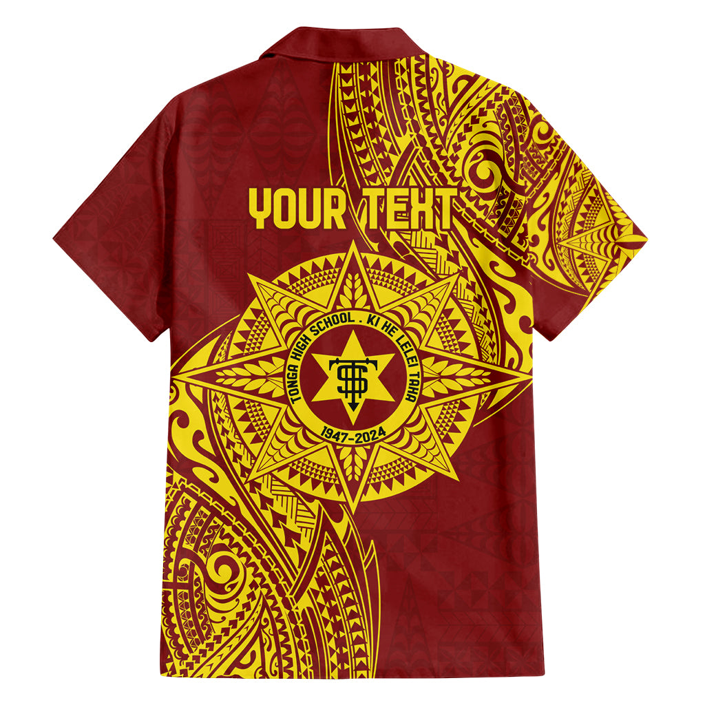 Personalised Tonga High School 77th Anniversary Family Matching Summer Maxi Dress and Hawaiian Shirt Special Kupesi Pattern LT9 - Polynesian Pride