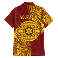 Personalised Tonga High School 77th Anniversary Family Matching Summer Maxi Dress and Hawaiian Shirt Special Kupesi Pattern LT9 - Polynesian Pride