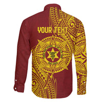 Personalised Tonga High School 77th Anniversary Family Matching Summer Maxi Dress and Hawaiian Shirt Special Kupesi Pattern LT9 - Polynesian Pride
