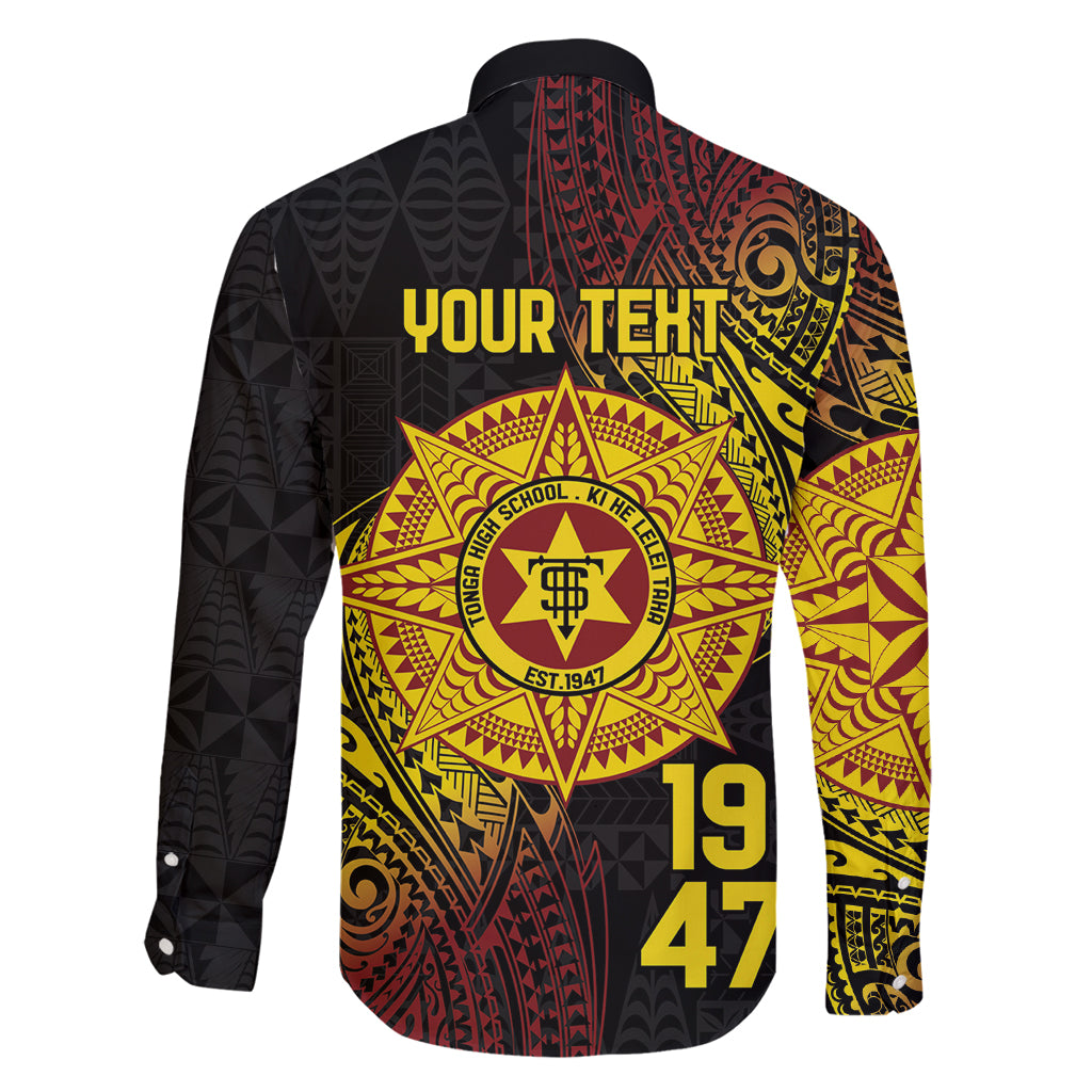 Personalised Tonga High School Family Matching Long Sleeve Bodycon Dress and Hawaiian Shirt Since 1947 Special Kupesi Pattern LT9 - Polynesian Pride