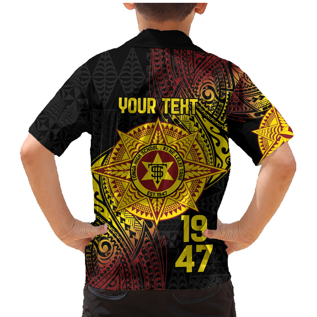 Personalised Tonga High School Family Matching Mermaid Dress and Hawaiian Shirt Since 1947 Special Kupesi Pattern LT9 - Polynesian Pride