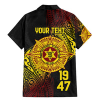 Personalised Tonga High School Family Matching Mermaid Dress and Hawaiian Shirt Since 1947 Special Kupesi Pattern LT9 - Polynesian Pride