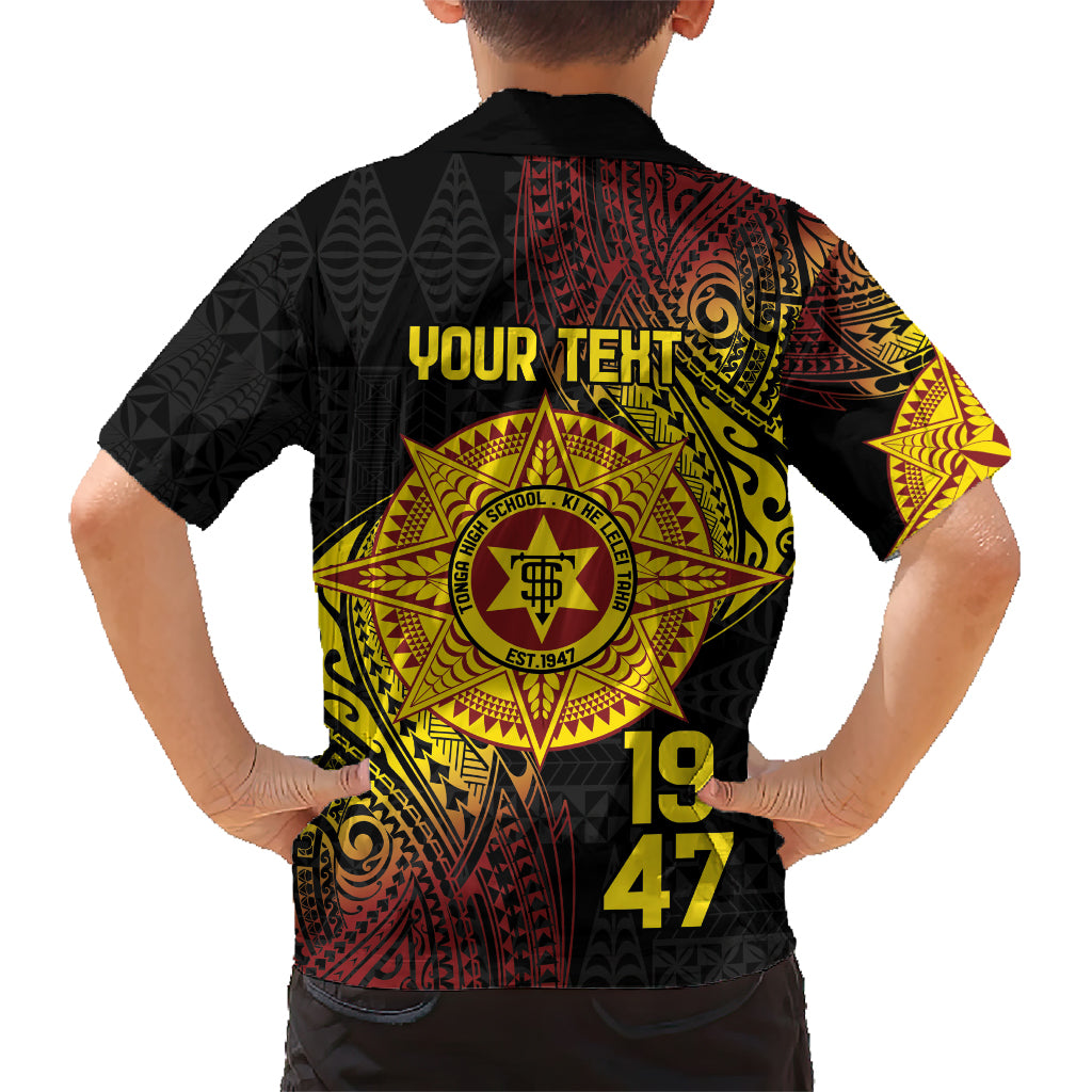 Personalised Tonga High School Family Matching Short Sleeve Bodycon Dress and Hawaiian Shirt Since 1947 Special Kupesi Pattern LT9 - Polynesian Pride
