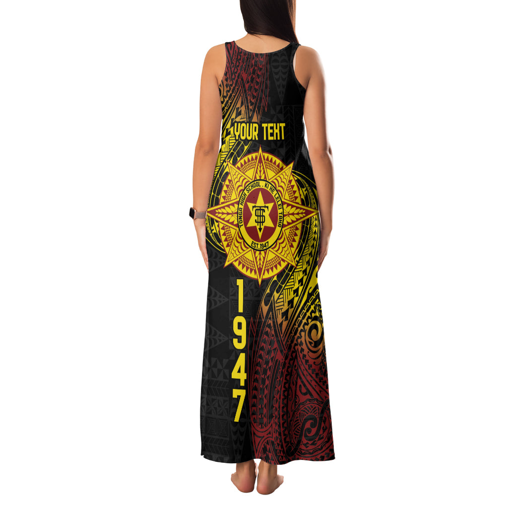 Personalised Tonga High School Family Matching Tank Maxi Dress and Hawaiian Shirt Since 1947 Special Kupesi Pattern LT9 - Polynesian Pride