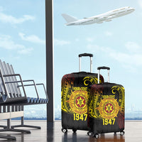 Personalised Tonga High School Luggage Cover Since 1947 Special Kupesi Pattern LT9 - Polynesian Pride