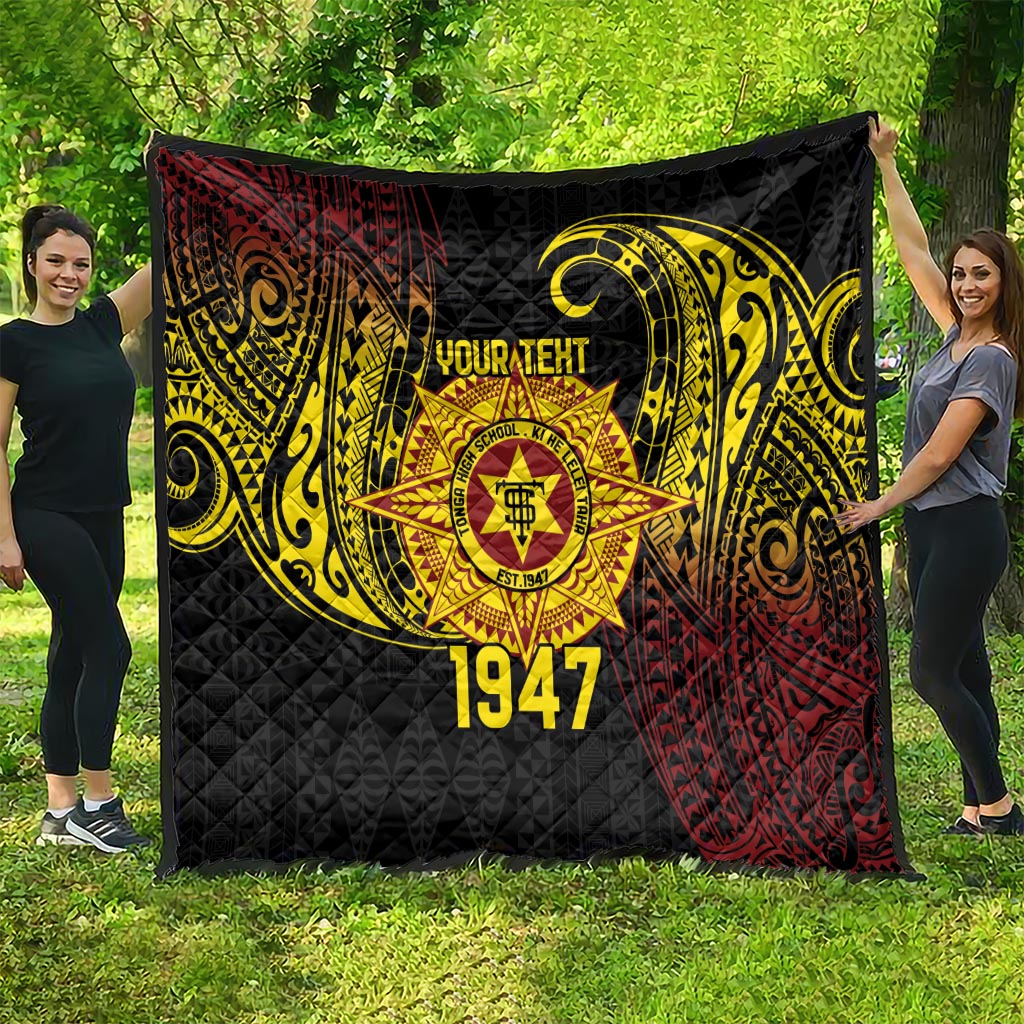 Personalised Tonga High School Quilt Since 1947 Special Kupesi Pattern