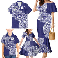 Personalised Tonga Tupou College Tolo 158th Anniversary Family Matching Mermaid Dress and Hawaiian Shirt Special Kupesi Pattern LT9 - Polynesian Pride
