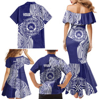 Personalised Tonga Tupou College Tolo 158th Anniversary Family Matching Mermaid Dress and Hawaiian Shirt Special Kupesi Pattern LT9 - Polynesian Pride