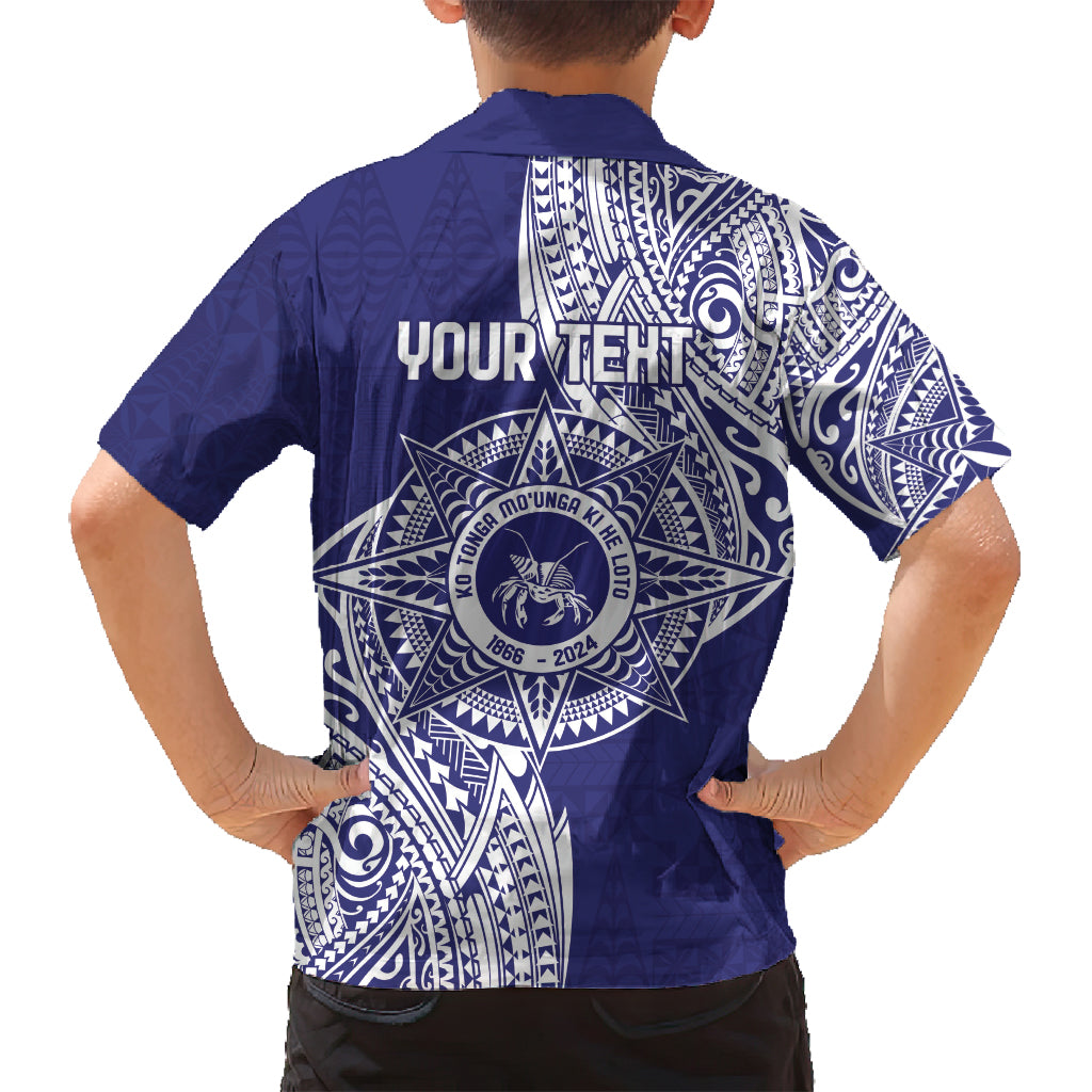 Personalised Tonga Tupou College Tolo 158th Anniversary Family Matching Off Shoulder Maxi Dress and Hawaiian Shirt Special Kupesi Pattern LT9 - Polynesian Pride