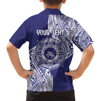 Personalised Tonga Tupou College Tolo 158th Anniversary Family Matching Off Shoulder Short Dress and Hawaiian Shirt Special Kupesi Pattern LT9 - Polynesian Pride