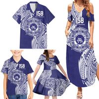 Personalised Tonga Tupou College Tolo 158th Anniversary Family Matching Summer Maxi Dress and Hawaiian Shirt Special Kupesi Pattern LT9 - Polynesian Pride