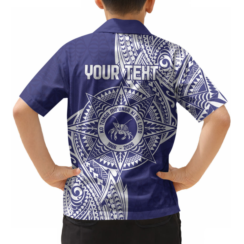 Personalised Tonga Tupou College Tolo 160th Anniversary Kid Hawaiian Shirt Special Kupesi Pattern LT9