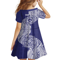 Personalised Tonga Tupou College Tolo 158th Anniversary Kid Short Sleeve Dress Special Kupesi Pattern LT9 - Polynesian Pride