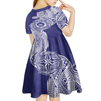 Personalised Tonga Tupou College Tolo 158th Anniversary Kid Short Sleeve Dress Special Kupesi Pattern LT9 - Polynesian Pride