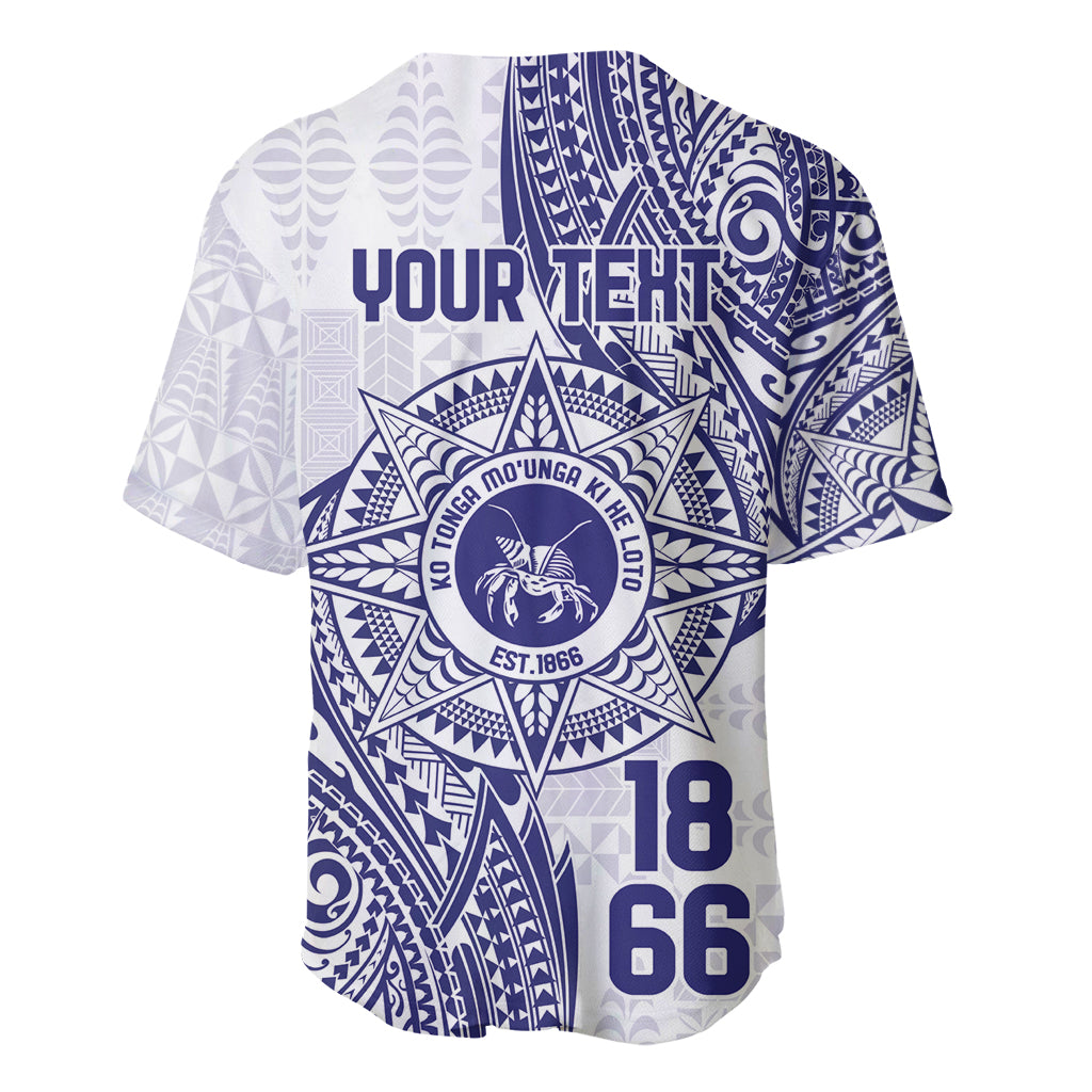 Personalised Tonga Tupou College Tolo Baseball Jersey Since 1866 Special Kupesi Pattern