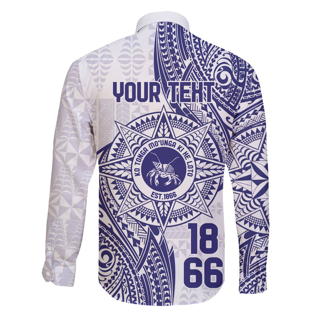Personalised Tonga Tupou College Tolo Family Matching Off Shoulder Maxi Dress and Hawaiian Shirt Since 1866 Special Kupesi Pattern LT9 - Polynesian Pride