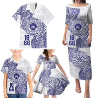Personalised Tonga Tupou College Tolo Family Matching Puletasi and Hawaiian Shirt Since 1866 Special Kupesi Pattern LT9 - Polynesian Pride