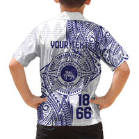 Personalised Tonga Tupou College Tolo Family Matching Summer Maxi Dress and Hawaiian Shirt Since 1866 Special Kupesi Pattern LT9 - Polynesian Pride