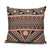 Vintage Bula Fiji Pillow Cover Brown Tapa Masi Motif - Polynesian Pride