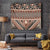 Vintage Bula Fiji Tapestry Brown Tapa Masi Motif