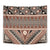 Vintage Bula Fiji Tapestry Brown Tapa Masi Motif