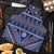 Vintage Bula Fiji Apron Prussian Blue Tapa Masi Motif - Polynesian Pride