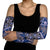 Vintage Bula Fiji Arm Sleeves Prussian Blue Tapa Masi Motif - Polynesian Pride
