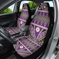 Vintage Bula Fiji Car Seat Cover Purple Tapa Masi Motif LT9 - Polynesian Pride