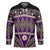 Vintage Bula Fiji Hockey Jersey Purple Tapa Masi Motif - Polynesian Pride