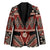 Vintage Bula Fiji Blazer Red Tapa Masi Motif - Polynesian Pride