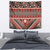Vintage Bula Fiji Tapestry Red Tapa Masi Motif