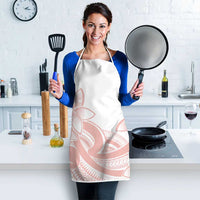 Polynesian Tribal Plumeria Lotu Tamaiti Apron Pastel Blush - Polynesian Pride