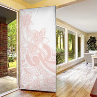 Polynesian Tribal Plumeria Lotu Tamaiti Door Cover Pastel Blush LT9 - Polynesian Pride