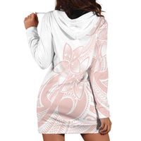 Polynesian Tribal Plumeria Lotu Tamaiti Hoodie Dress Pastel Blush LT9 - Polynesian Pride