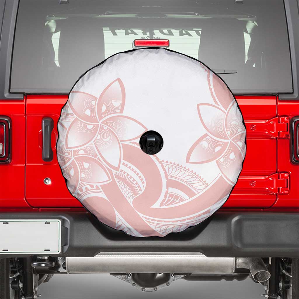 Polynesian Tribal Plumeria Lotu Tamaiti Spare Tire Cover Pastel Blush LT9 - Polynesian Pride