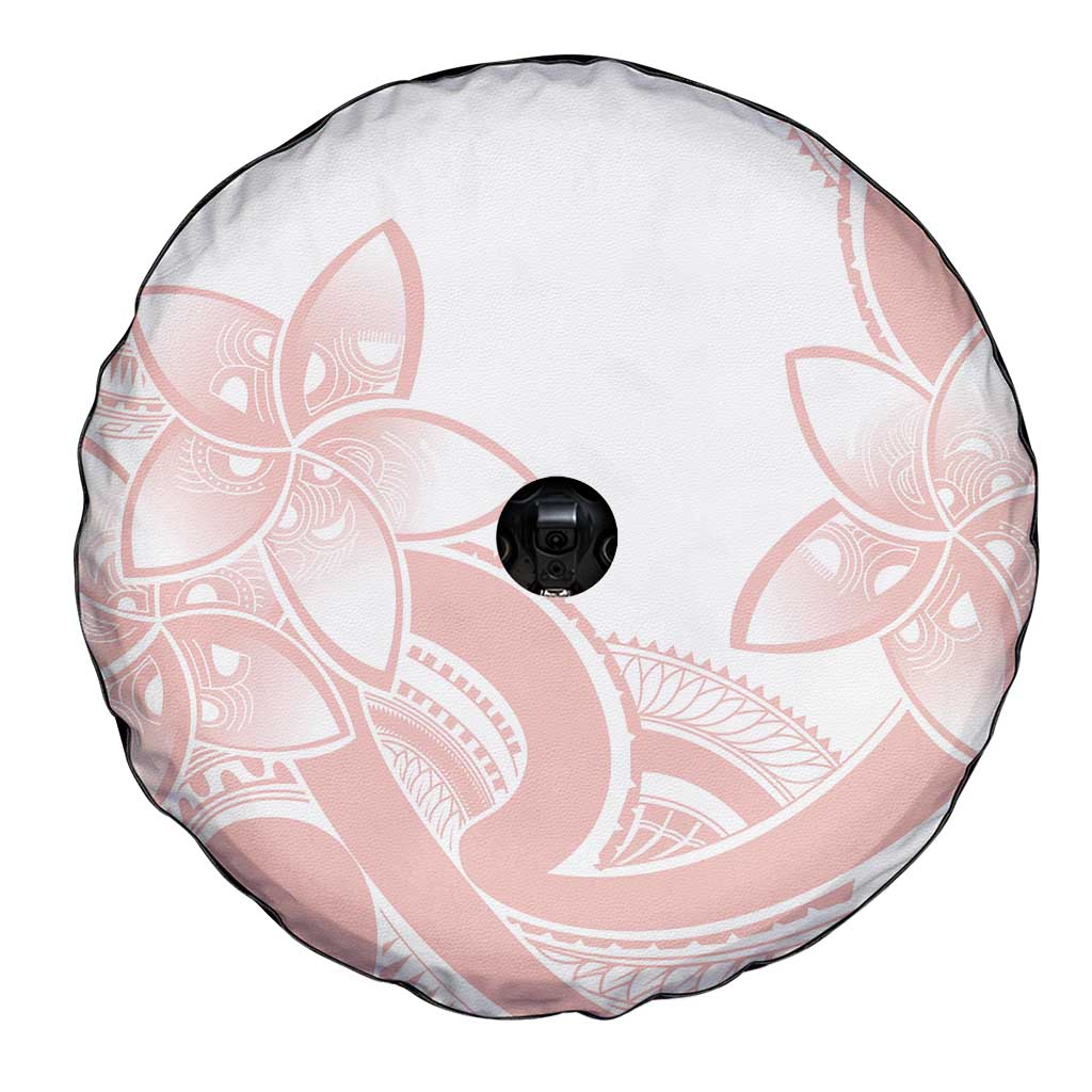 Polynesian Tribal Plumeria Lotu Tamaiti Spare Tire Cover Pastel Blush LT9 - Polynesian Pride
