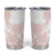 Polynesian Tribal Plumeria Lotu Tamaiti Tumbler Cup Pastel Blush - Polynesian Pride