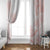 Polynesian Tribal Plumeria Lotu Tamaiti Window Curtain Pastel Blush - Polynesian Pride