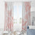 Polynesian Tribal Plumeria Lotu Tamaiti Window Curtain Pastel Blush - Polynesian Pride