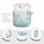 Polynesian Tribal Plumeria Lotu Tamaiti AirPods Case Pastel Cyan - Polynesian Pride