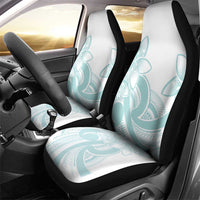 Polynesian Tribal Plumeria Lotu Tamaiti Car Seat Cover Pastel Cyan LT9 - Polynesian Pride