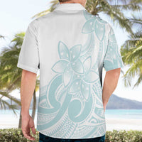Polynesian Tribal Plumeria Lotu Tamaiti Hawaiian Shirt Pastel Cyan LT9 - Polynesian Pride