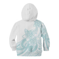 Polynesian Tribal Plumeria Lotu Tamaiti Kid Hoodie Pastel Cyan LT9 - Polynesian Pride
